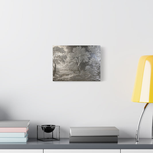 Silver Forest Landscape Art - Canvas