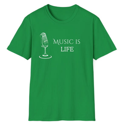 Music Is Life, Unisex Softstyle T-Shirt