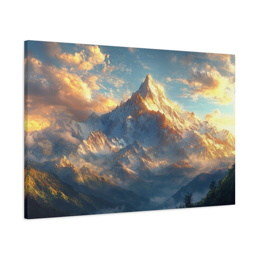 Majestic Glory Beautiful Mountain View - Canvas