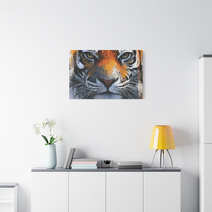 Abstract Tiger Canvas Art - Tiger Wall Decor