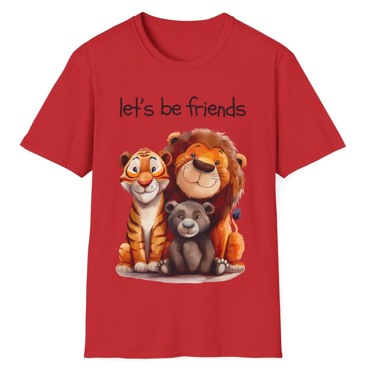 Let's Be Friends, Unisex Softstyle T-Shirt