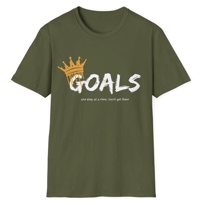 Goals, One Step At A Time, Unisex Softstyle T-Shirt