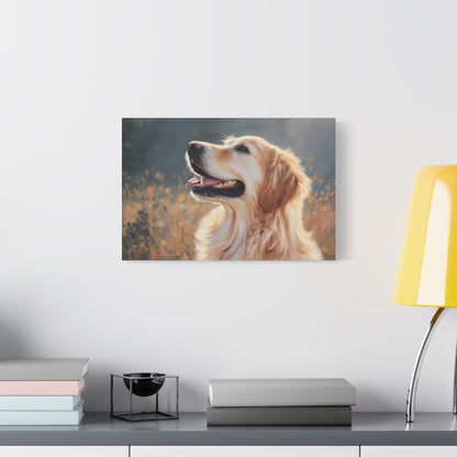 Happy Golden Retriever Art - Canvas
