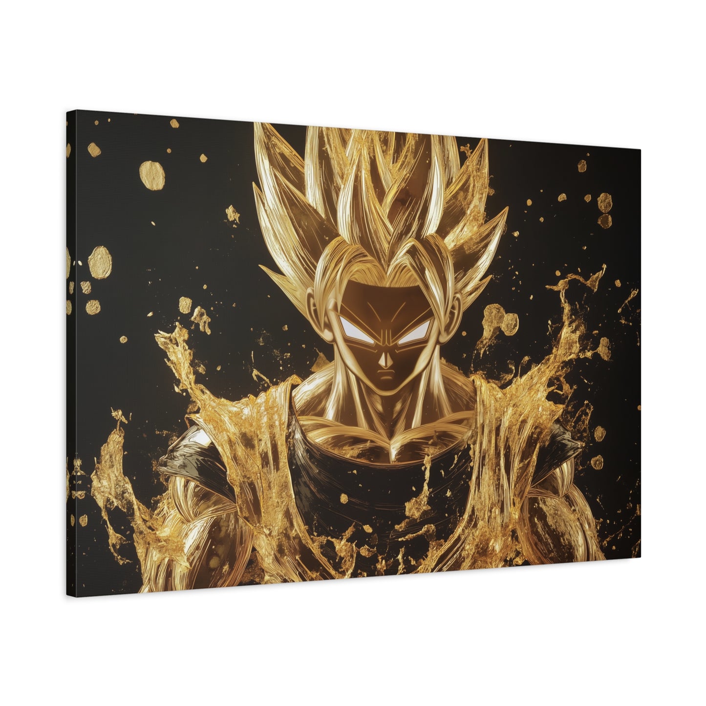 Gold Leaf Super Saiyan Art - Canvas