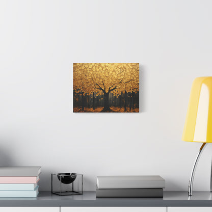 Gold Leaf Golden Forest Tree- Canvas