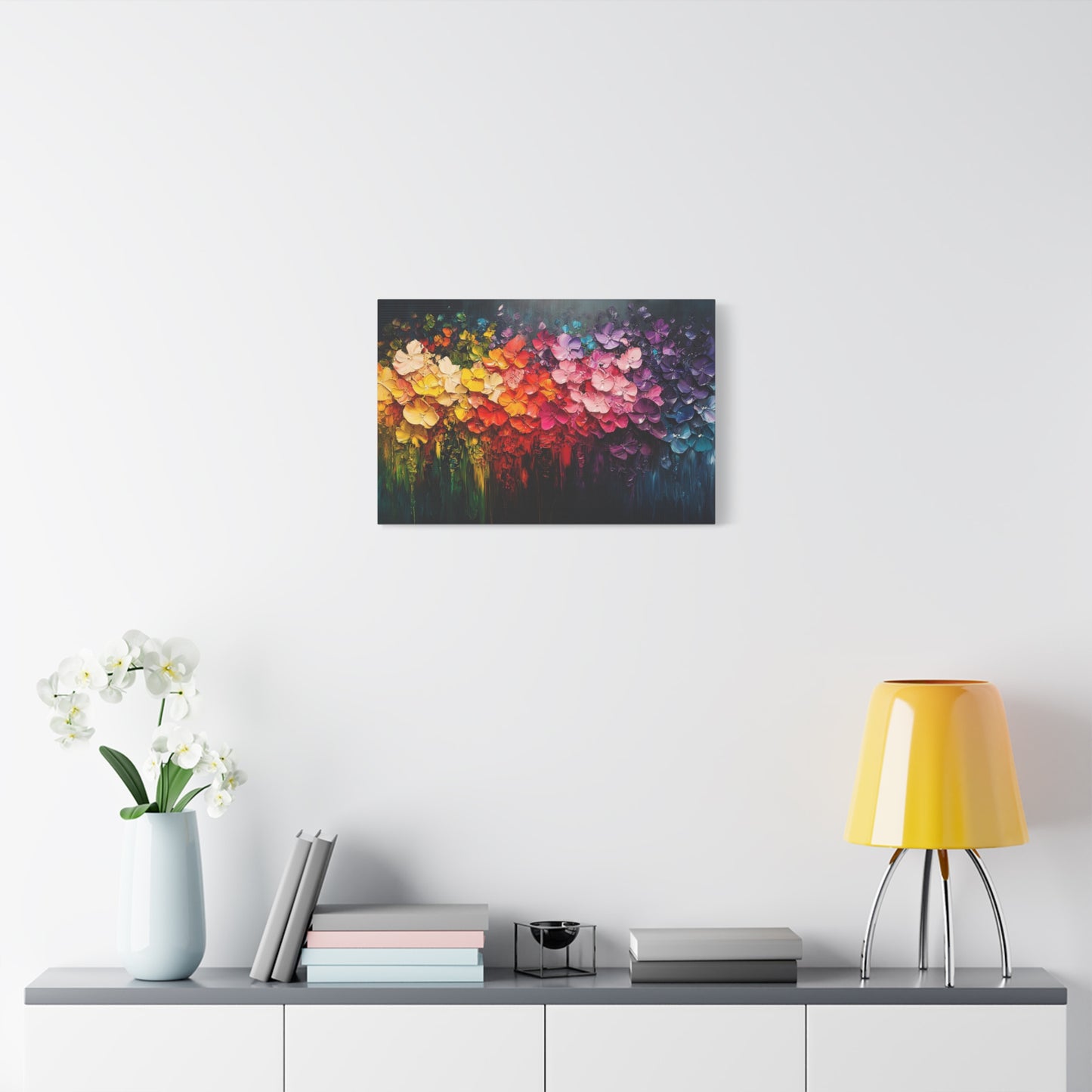 Rainbow Bloom Art - Canvas
