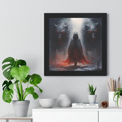 The Empress Of Death With Her Two Shadows - Framed
