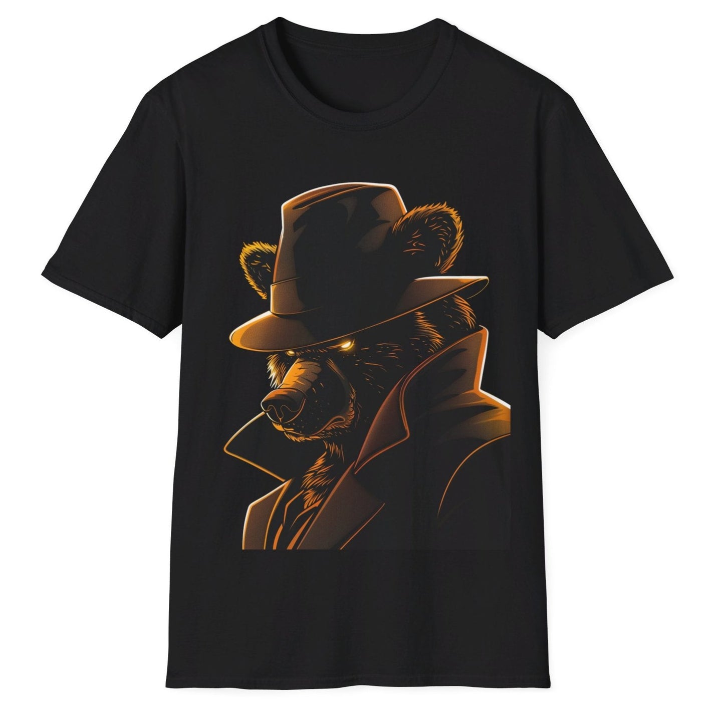 Gangster Bear, Unisex Softstyle T-Shirt