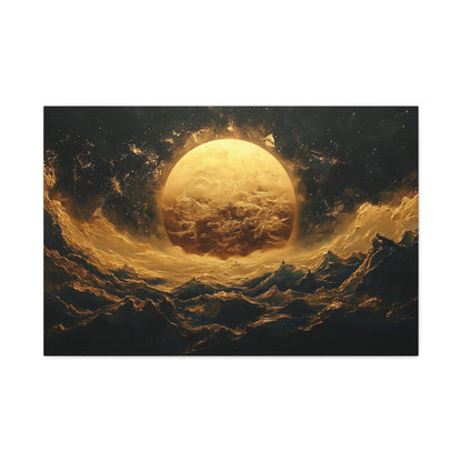 Gold Leaf Celestial View - Canvas