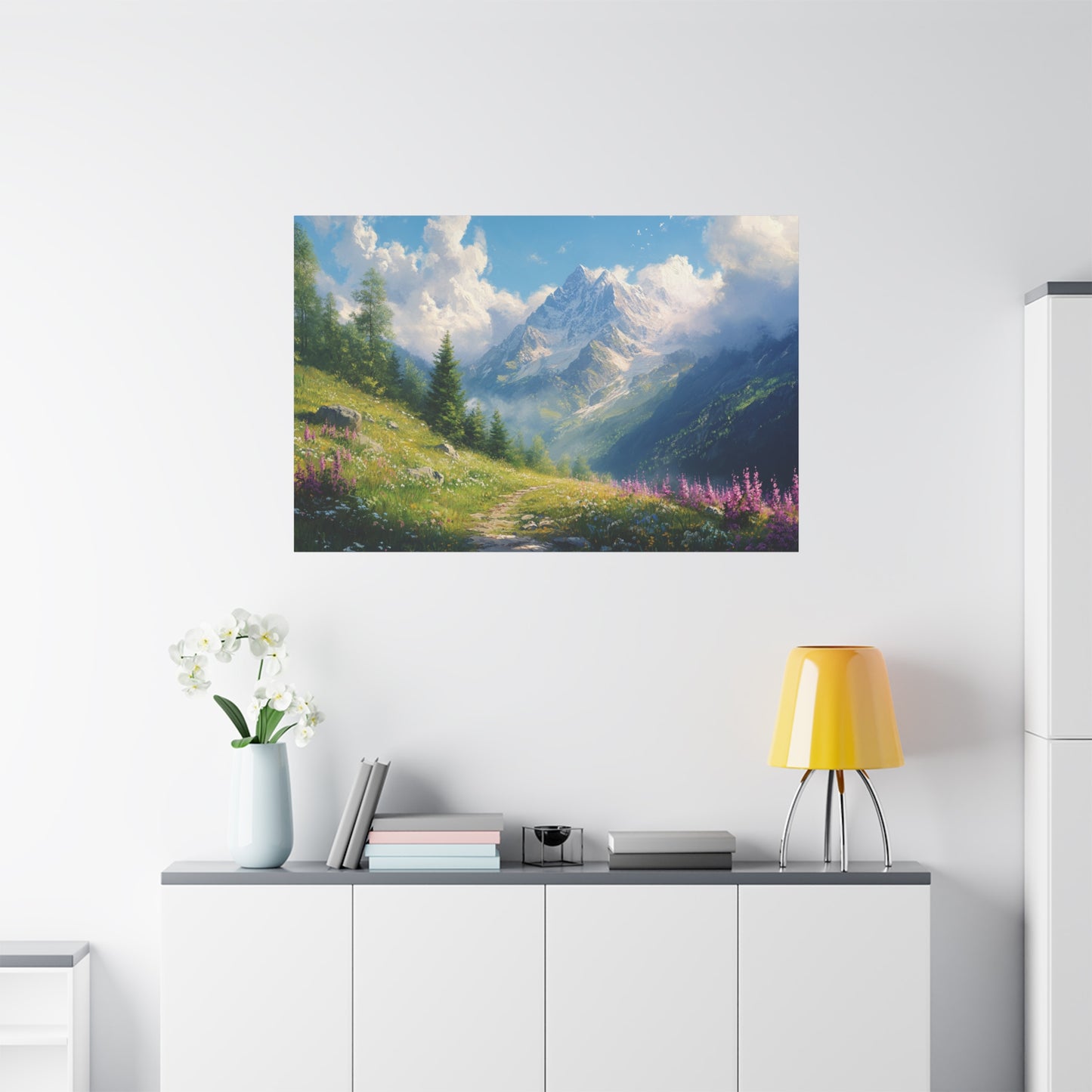 The Path Through The Mountains Canvas Art