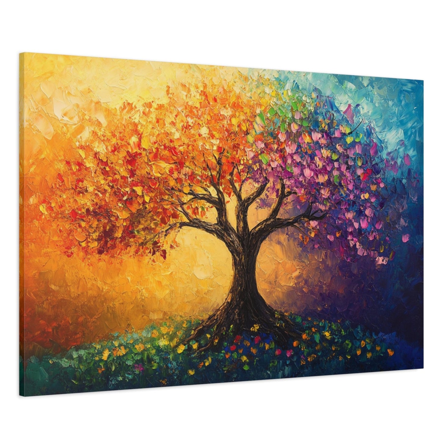 The Tree Of Colors Canvas Art