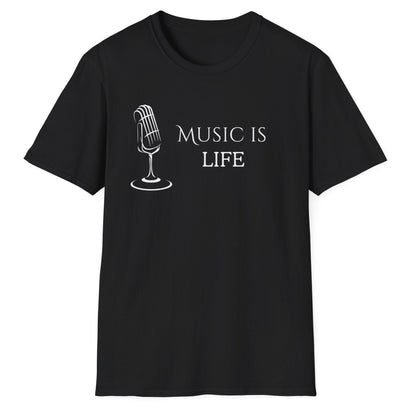 Music Is Life, Unisex Softstyle T-Shirt