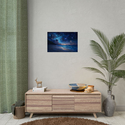 Ethereal Nighttime Oceanic Sky - Premium Art Print