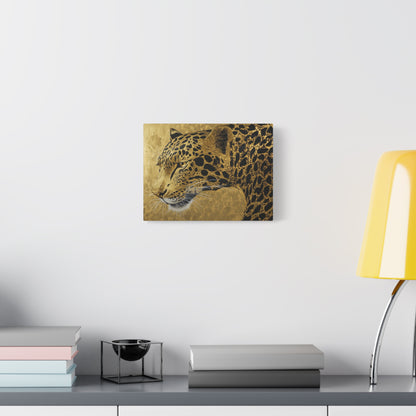 Gold Leaf Leopard Art - Canvas