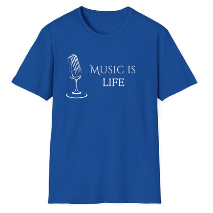 Music Is Life, Unisex Softstyle T-Shirt