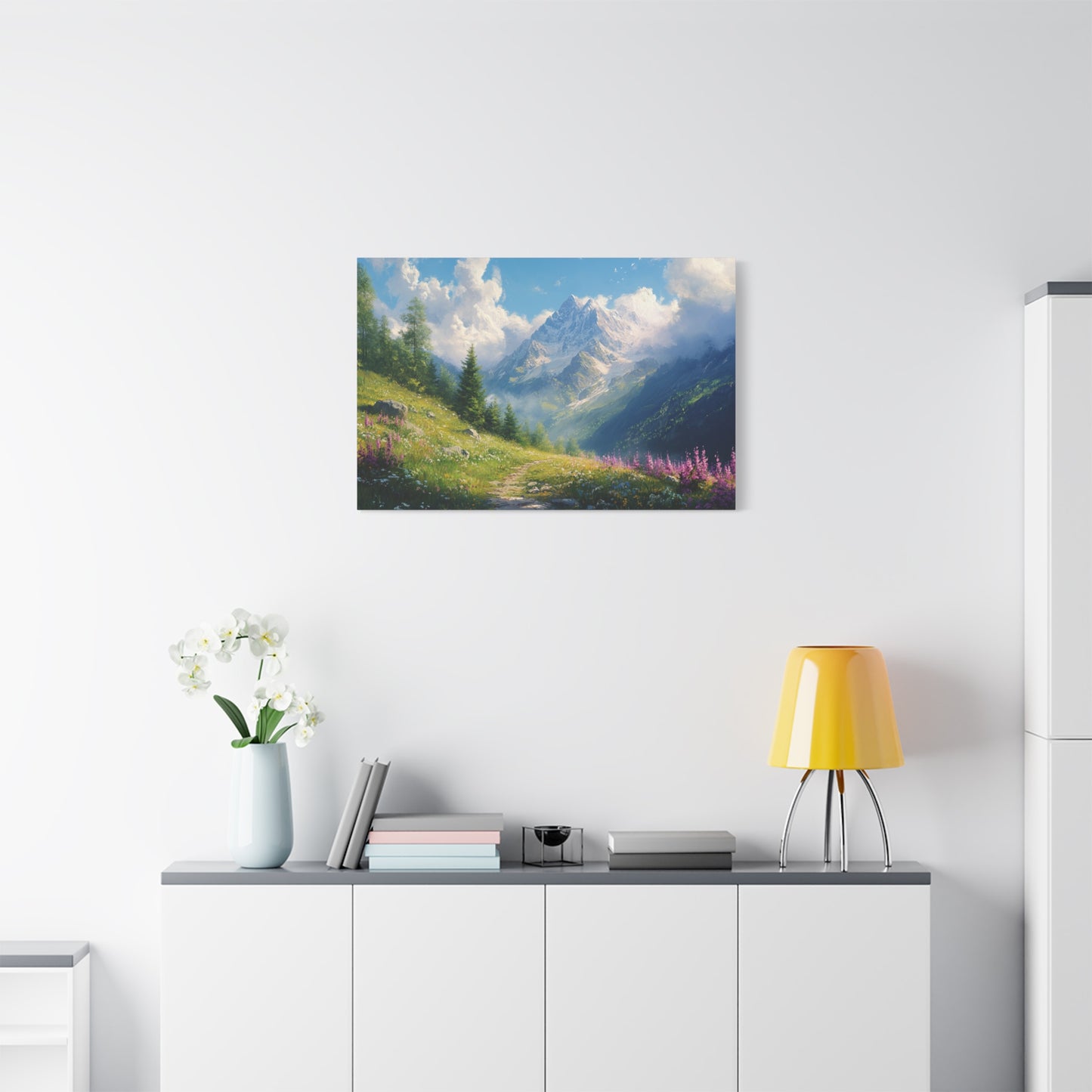 The Path Through The Mountains Canvas Art