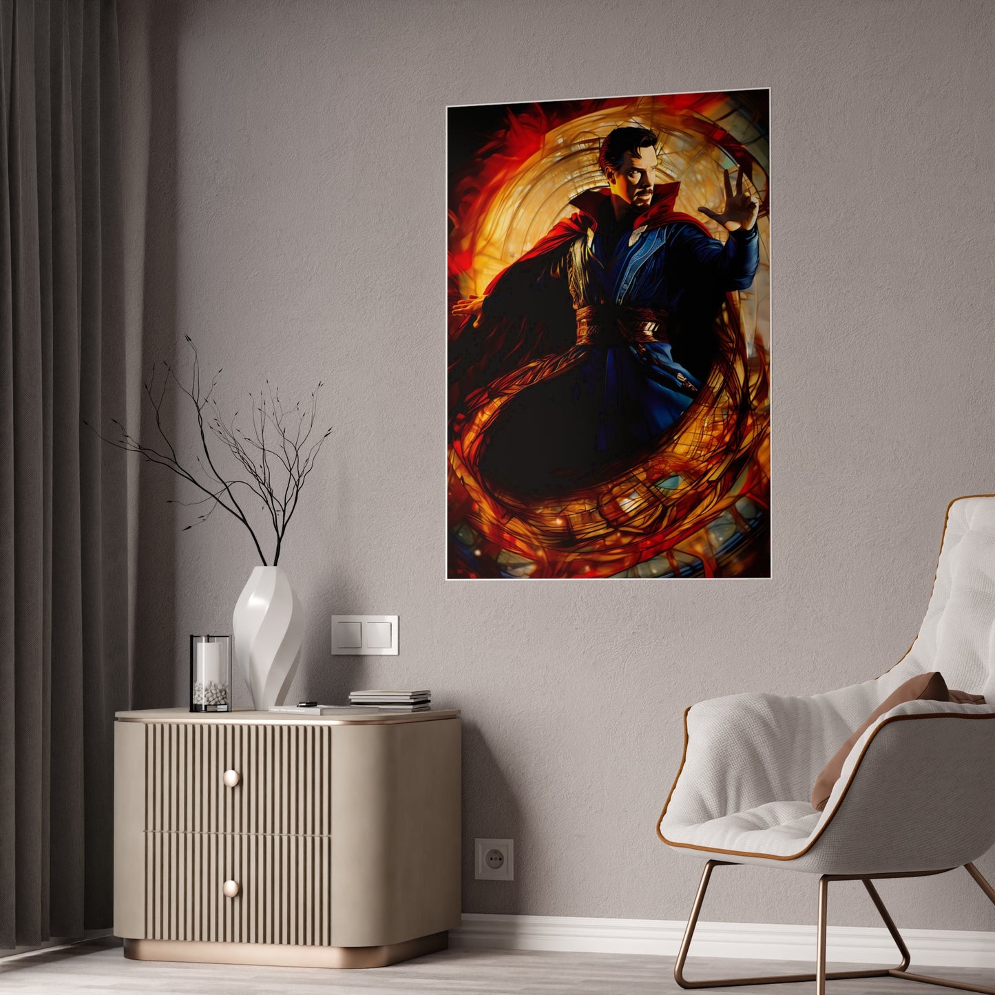 The Multidimensional Doctor Glossy Art Print