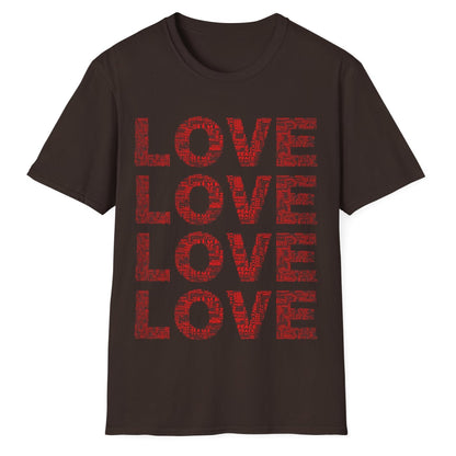 Love And Peace, Novelty Unisex Softstyle T-Shirt