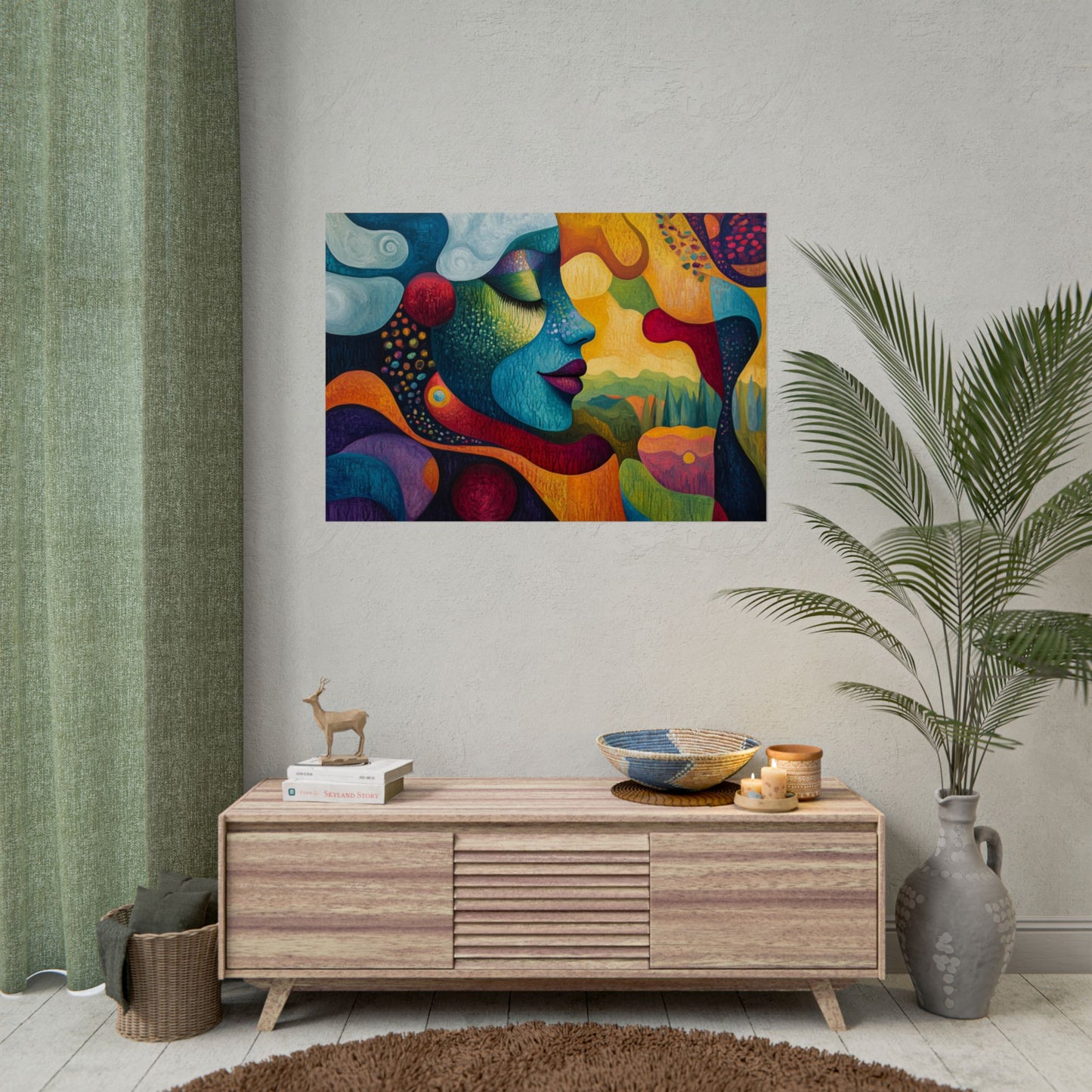 Abstract Mother Earth - Premium Art Print