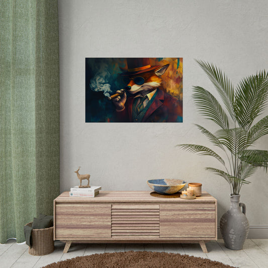 Gangster Fox Art - Premium Art Print