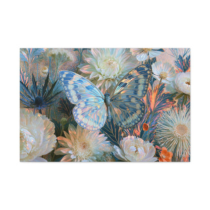 Butterfly Floral Art - Canvas