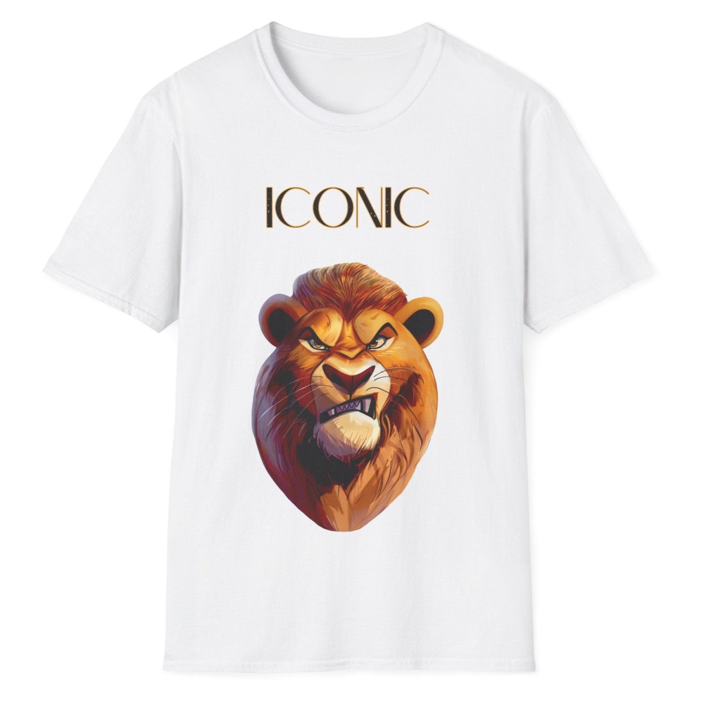 Iconic Lion, Unisex Softstyle T-Shirt