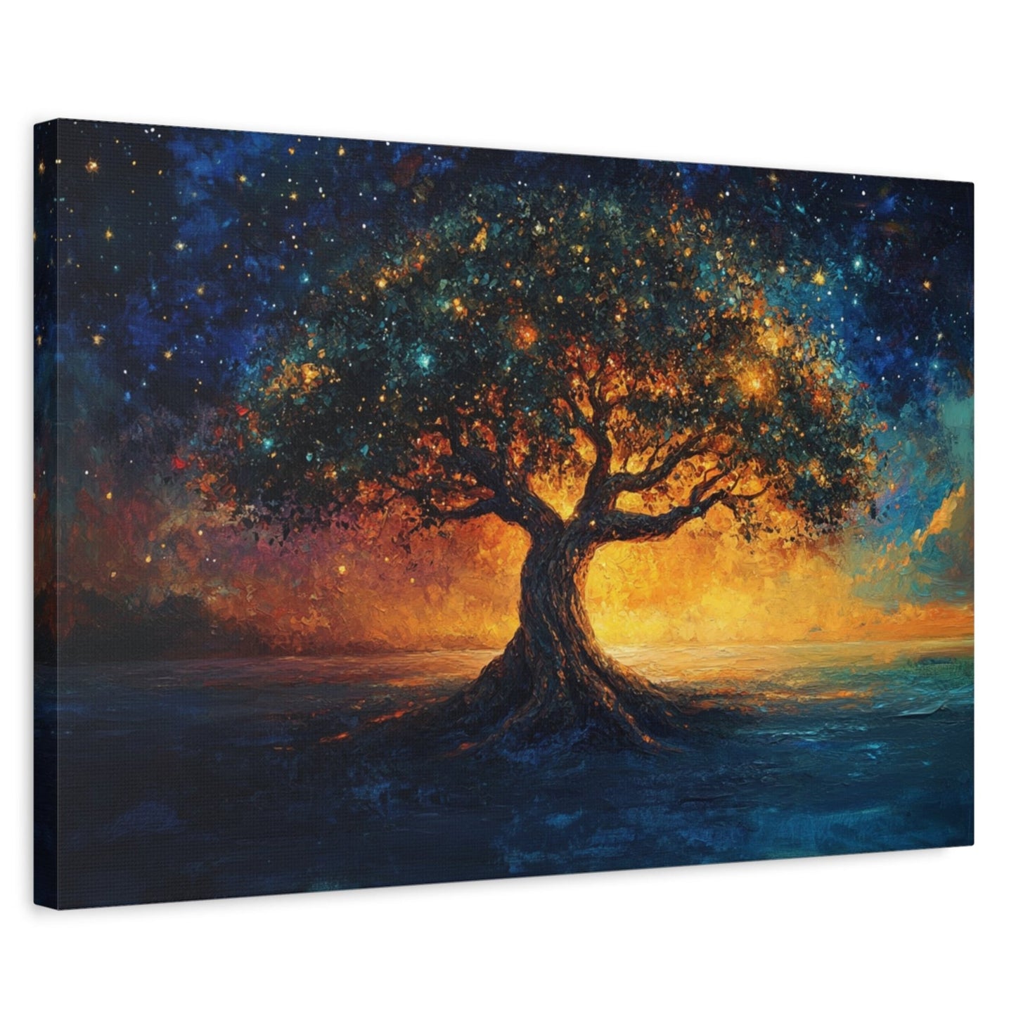 The Star Tree Canvas Art