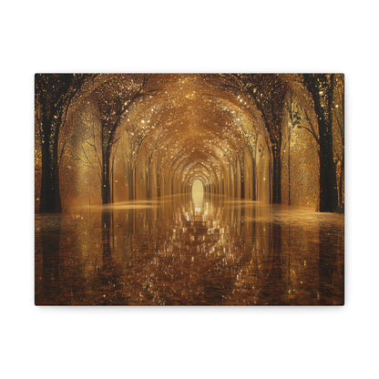 Enchanting Golden Path Art - Canvas