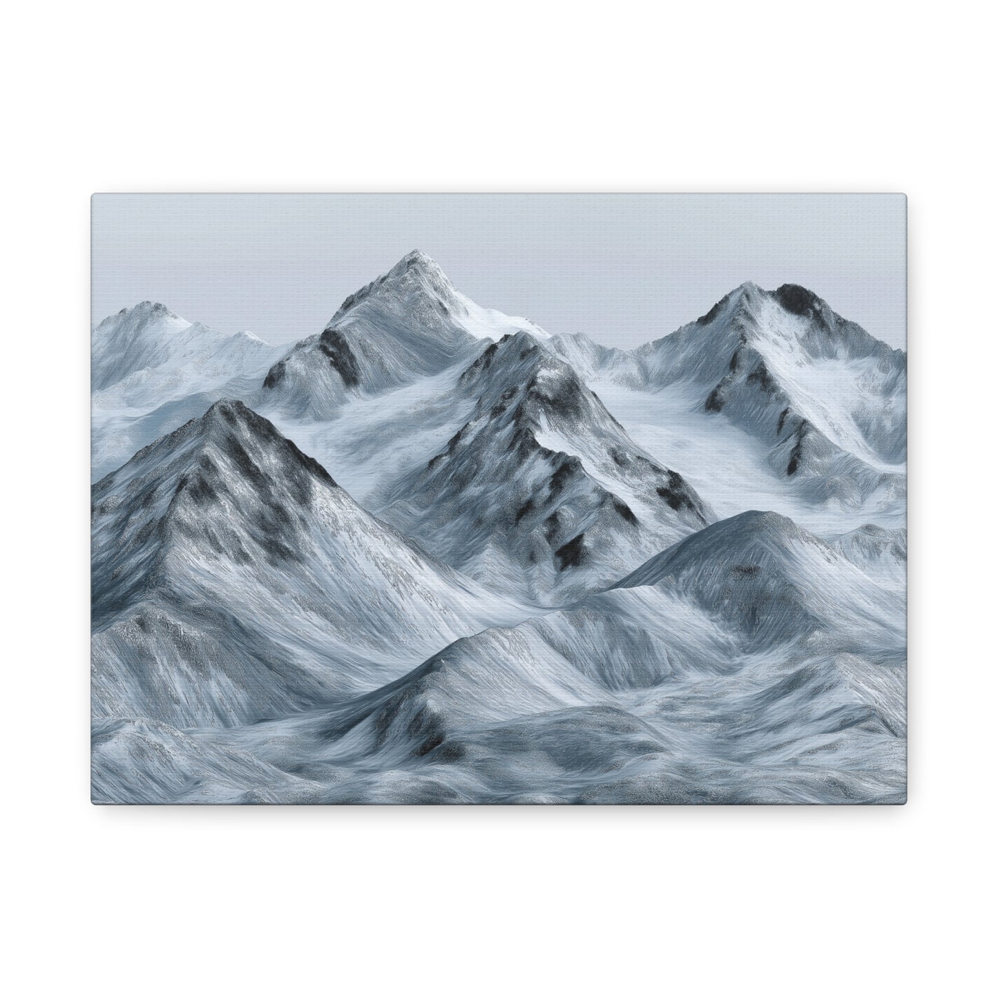Snowy Mountain Range Glory - Canvas