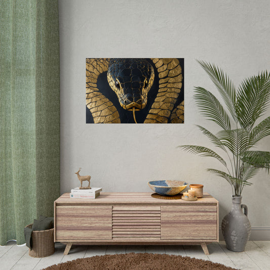 Gold Leaf Snake - Premium Art Print
