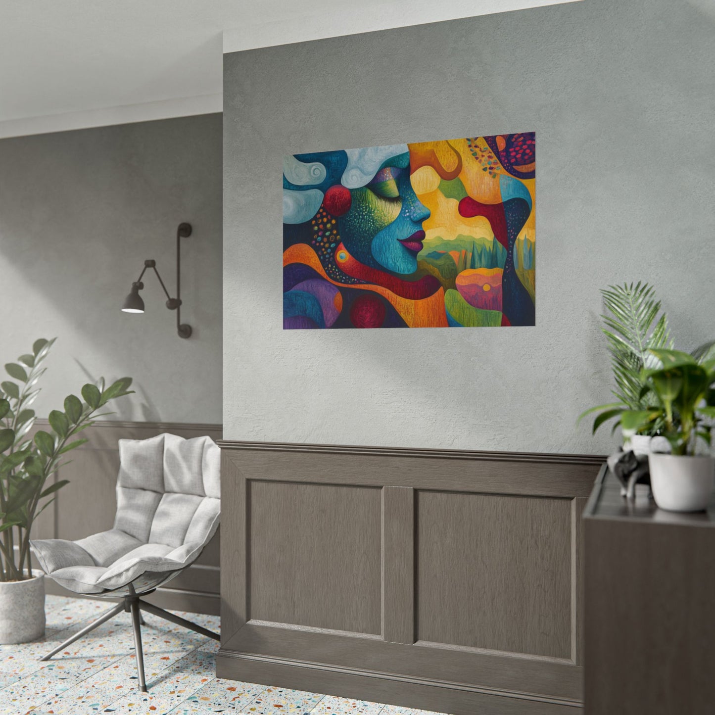 Abstract Mother Earth - Premium Art Print