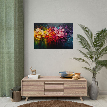 Rainbow Bloom Art - Premium Art Print