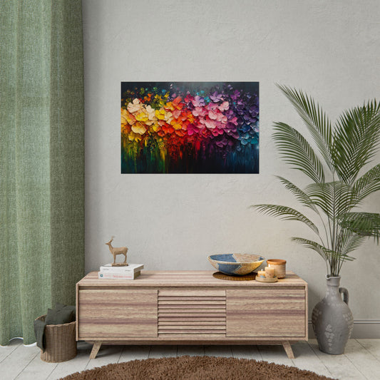 Rainbow Bloom Art - Premium Art Print