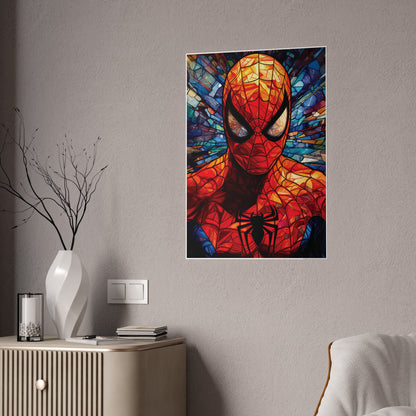 Mosaic Spidey Glossy Art Print