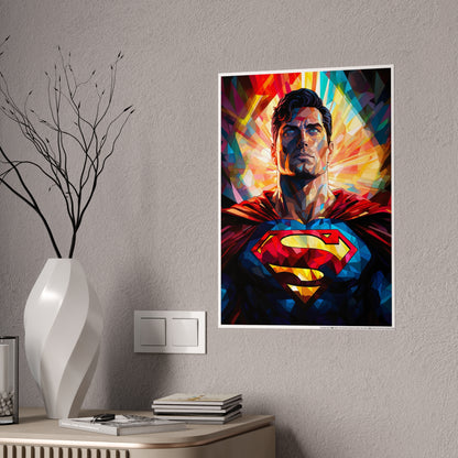 Earth's Adopted Krypton Son Glossy Art Print