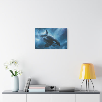Dreamy Orca Whale Underwater Art - Canvas