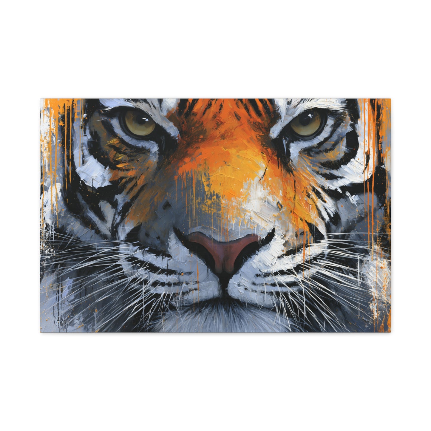 Abstract Tiger Canvas Art - Tiger Wall Decor