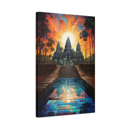 Mosaic Angkor Wat Canvas