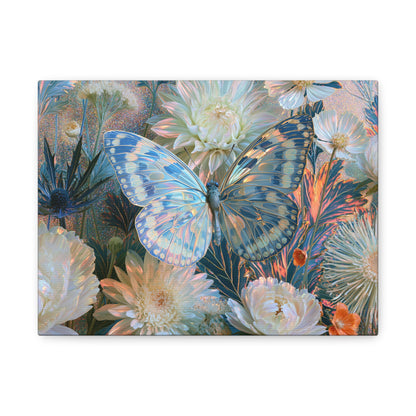 Butterfly Floral Art - Canvas