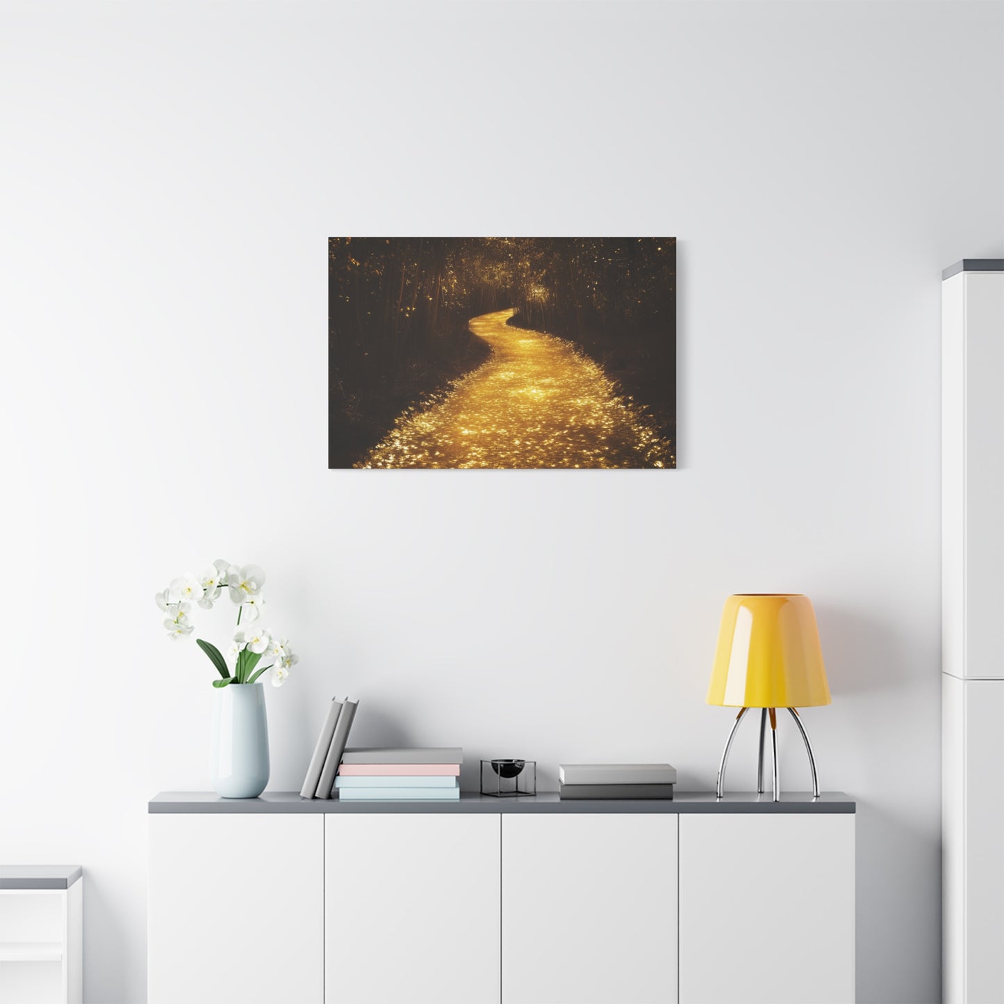 Gold Leaf Magical Golden Pathway - Canvas