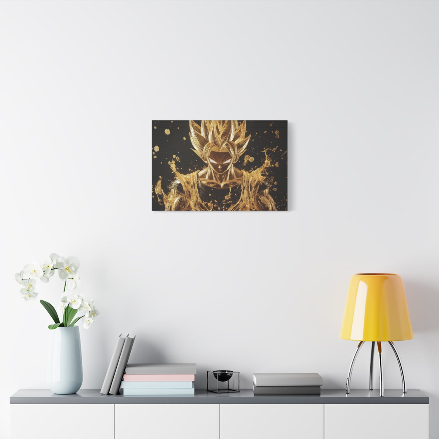 Gold Leaf Super Saiyan Art - Canvas