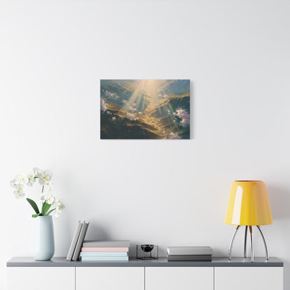 Aerial Mountain Landscape Art - Canvas