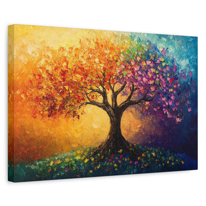 The Tree Of Colors Canvas Art