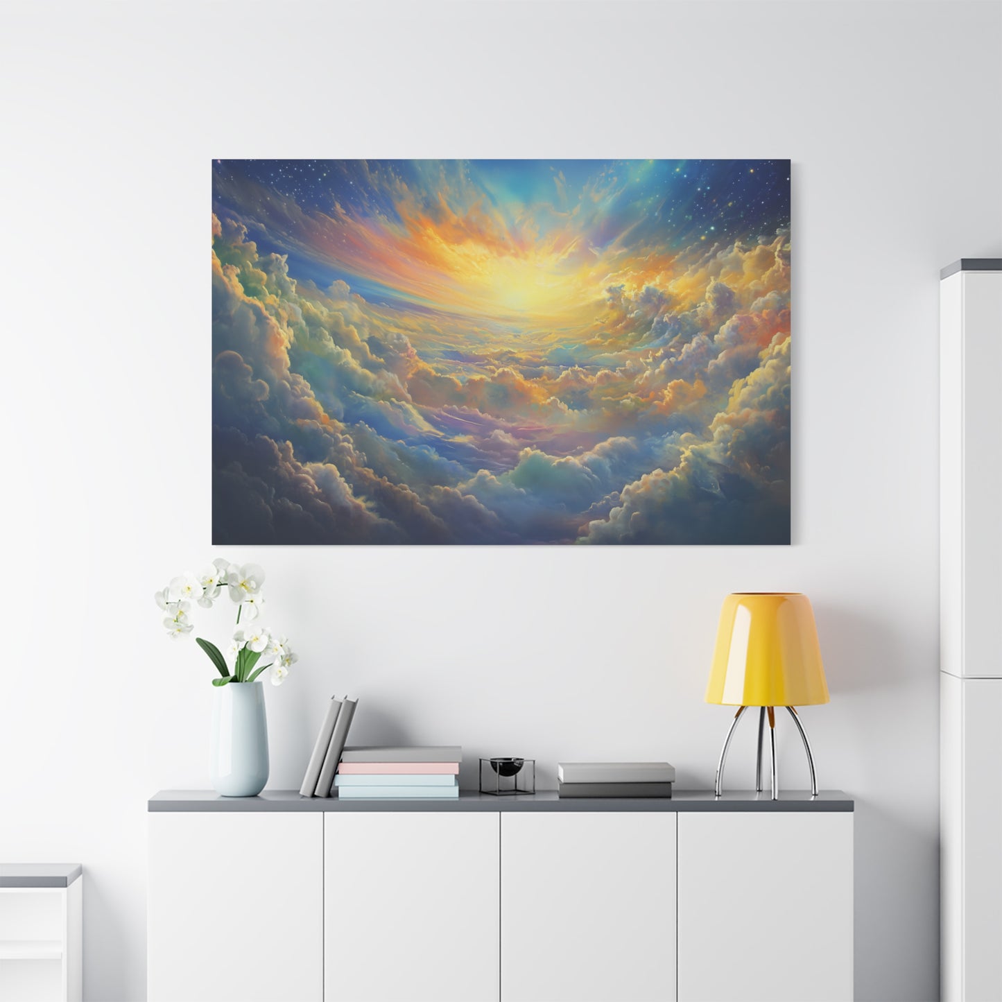 Serene Colorful Sky Art - Canvas