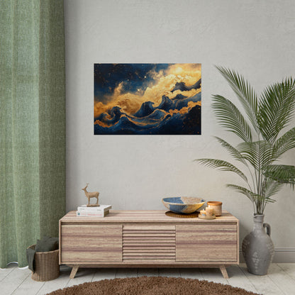 Gold Leaf Star Nursery - Premium Art Print