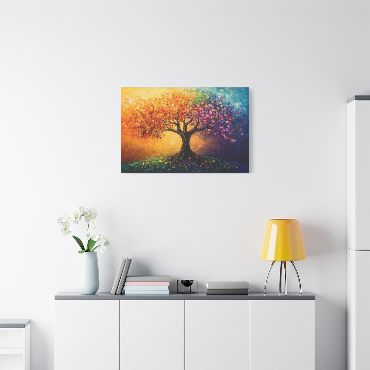 The Tree Of Colors Canvas Art