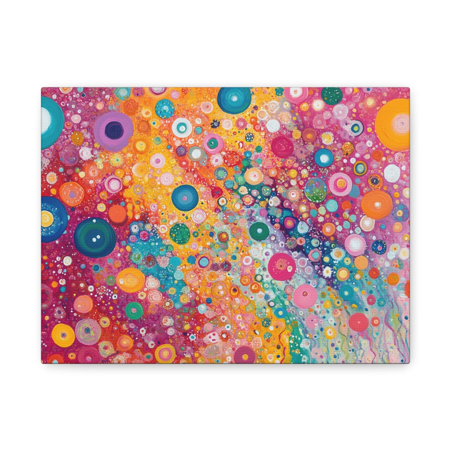Color Flow Orbs Abstract - Canvas