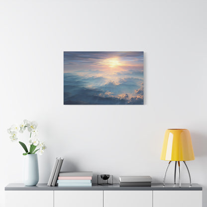 Sunlit Mountain Range Beauty - Canvas