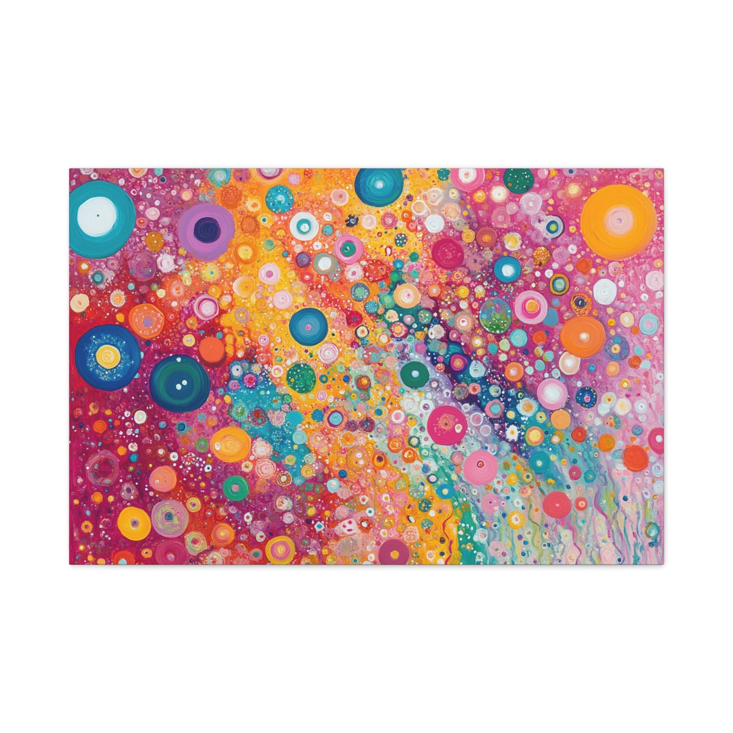 Color Flow Orbs Abstract - Canvas