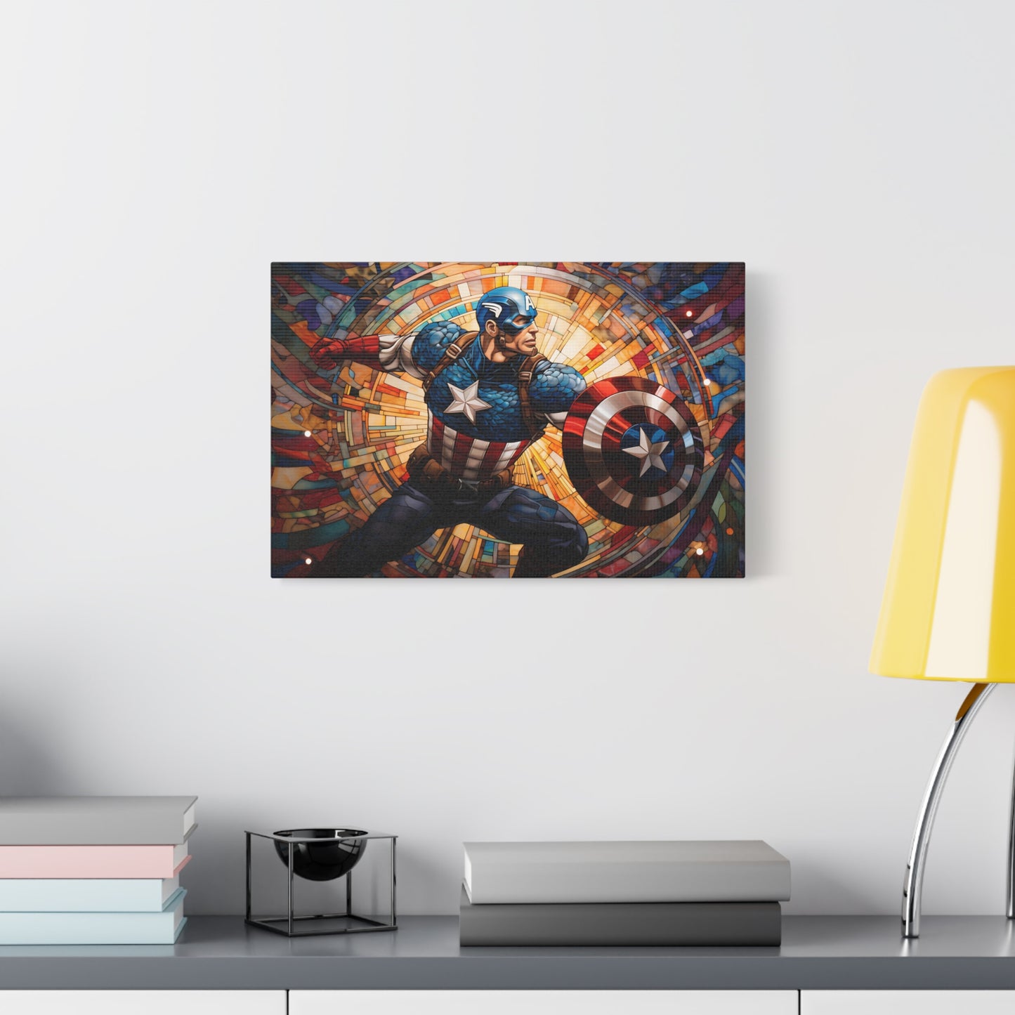 Mosaic Comic Book Captain Canvas